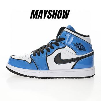 Air Jordan 1 Mid Signal Blue - DD6834-402