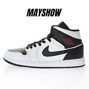 Air Jordan 1 Mid Reverse Black Toe - BQ6472-101 - 1