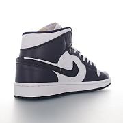 Air Jordan 1 Mid White Metallic Gold Obsidian - 554724-174 - 2