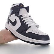 Air Jordan 1 Mid White Metallic Gold Obsidian - 554724-174 - 3