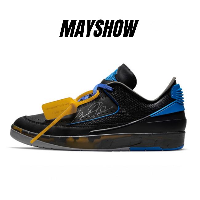 Air Jordan 2 Retro Low SP Off-White Black Blue  - DJ4375-004 - 1