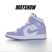 Air Jordan 1 Mid Purple Aqua - 554724-500 - 1