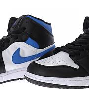 Air Jordan 1 Mid White Black Racer Blue - 554724-140 - 3