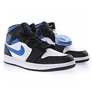 Air Jordan 1 Mid White Black Racer Blue - 554724-140 - 2