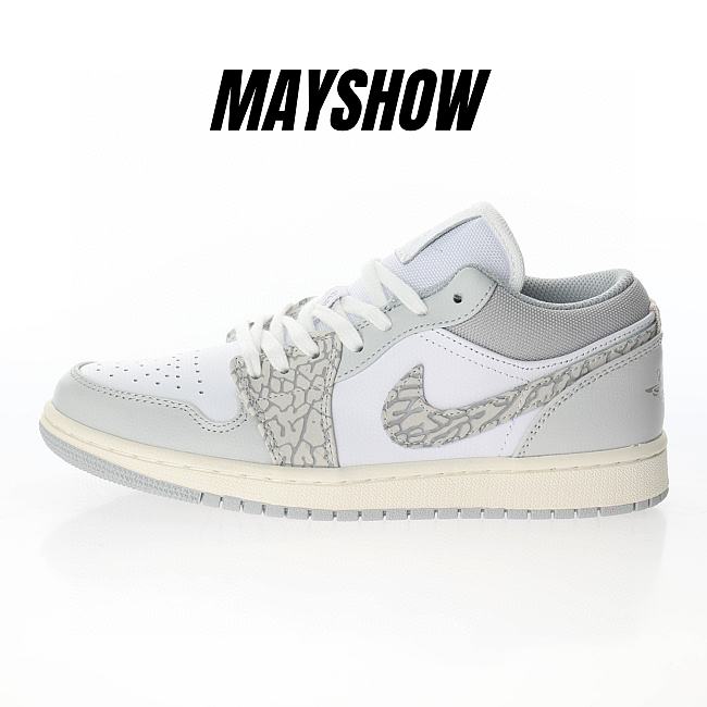 Air Jordan 1 Low PRM Smoke Grey Elephant  - DH4269-100 - 1