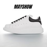 Alexander McQueen Oversized Sneaker White Black - 625156WHXMT9034 - 1