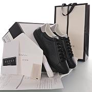 Gucci Ace Perforated Interlocking G Black - 599147 AYO70 1069 - 2