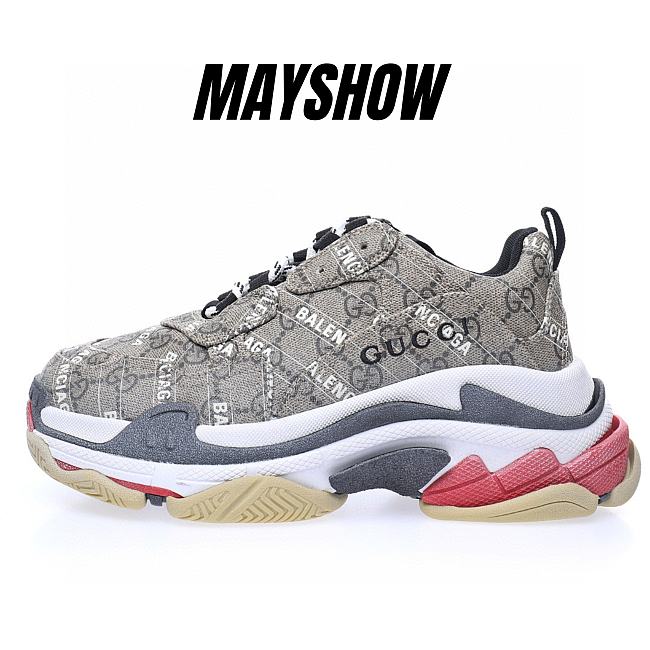 Gucci Ace Cherry G Gucci x Balenciaga The Hacker Project Triple S Beige - 681066ULZ10 9795 - 1