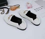 White Leather Horsebit Loafer - 414998 DLC00 9022 - 2