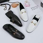 White Leather Horsebit Loafer - 414998 DLC00 9022 - 5