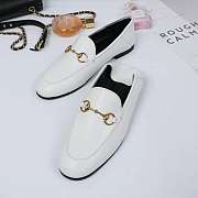 White Leather Horsebit Loafer - 414998 DLC00 9022 - 4