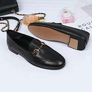 Black Leather Horsebit Loafer - 414998 DLC00 1000 - 4