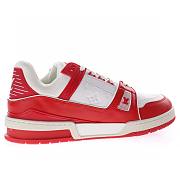 Louis Vuitton LV Trainer Red White - 1A8PK6/1A8PJY - 4