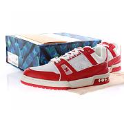 Louis Vuitton LV Trainer Red White - 1A8PK6/1A8PJY - 2