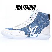 Louis Vuitton High Monogram Denim Charlie Sneaker - 1A9S5J - 1