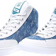 Louis Vuitton High Monogram Denim Charlie Sneaker - 1A9S5J - 2