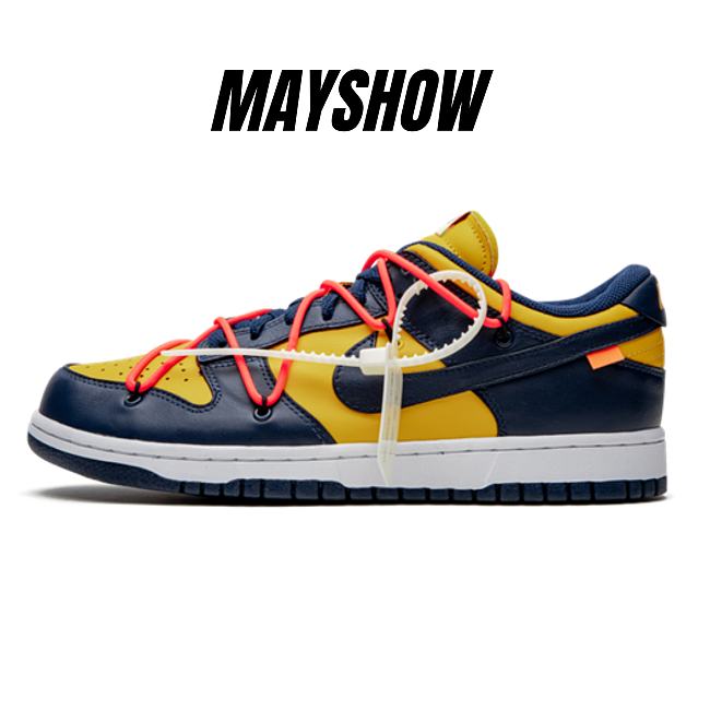 Nike Dunk Low Off-White University Gold Midnight Navy - CT0856-700  - 1