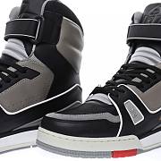 Louis Vuitton LV Trainer Sneaker Boot High Black Grey - 1A54IS - 3