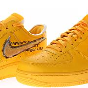 Nike Air Force 1 Low OFF-WHITE University Gold Metallic Silver - DD1876-700 - 2