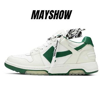 OFF-WHITE OOO Low Out Of Office White Green - OMIA189R21LEA0010155 