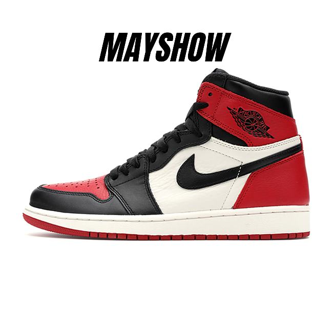 Air Jordan 1 Retro High Bred Toe - 555088-610 - 1