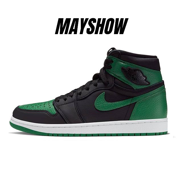 Air Jordan 1 Retro High Pine Green Black - 555088-030  - 1