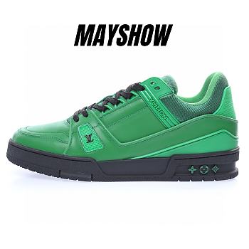 Louis Vuitton LV Trainer Green Black - 1A9FI0