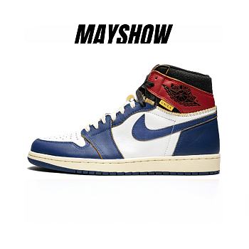 Air Jordan 1 Retro High Union Los Angeles Blue Toe - BV1300-146 