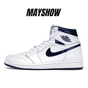 Air Jordan 1 Retro Metallic Navy - 555088-106  - 1