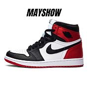 Air Jordan 1 Retro High Satin Black Toe - CD0461-016  - 1