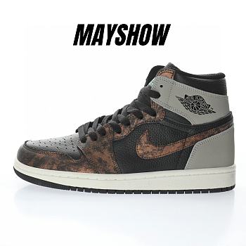 Air Jordan 1 Retro High Light Army Rust Shadow Patina - 555088-033