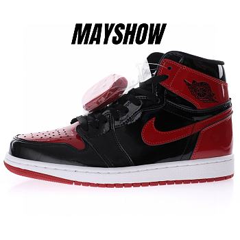 Air Jordan 1 Retro High Patent Bred - 555088 063