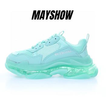 Balenciaga Triple S Clear Sole Green - 541624W2GA14500