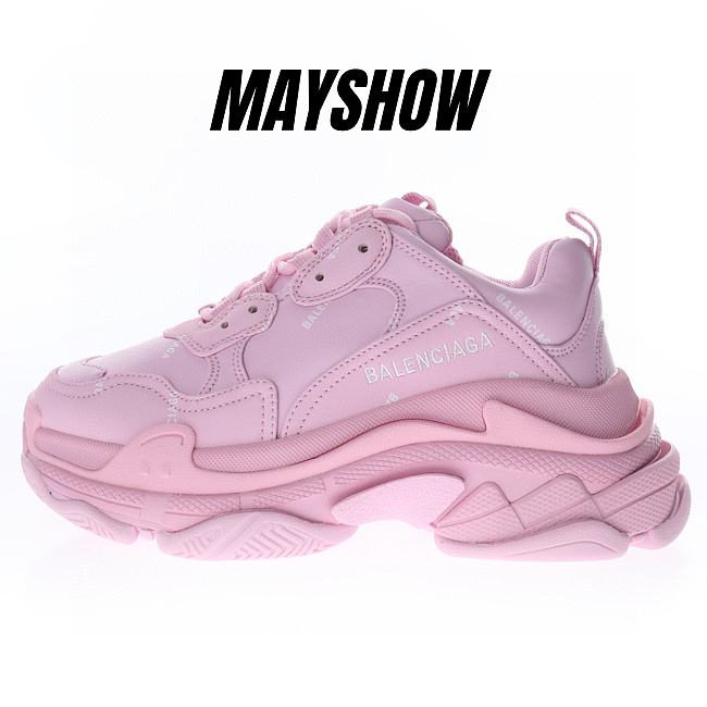 Balenciaga Triple S Pink  Allover Logo  - 524039W2FA15090 - 1