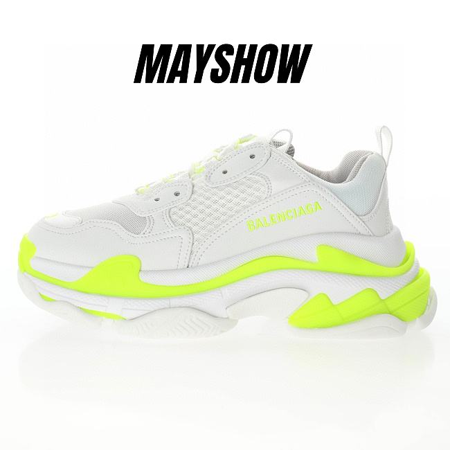 Balenciaga Triple S Fluo Green White - 524039W2CA33890 - 1