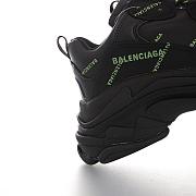 Balenciaga Triple S Allover Logo Black Green - 536737W2FA11070 - 3