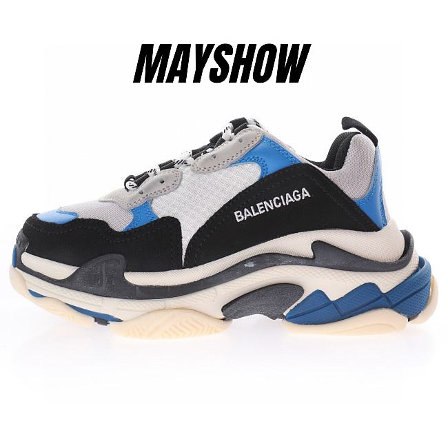 Balenciaga Triple S Black Blue - 536737W09OH1007 - 1