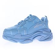 Balenciaga All Over Logo Triple S Blue - 536737W2FA14090 - 4