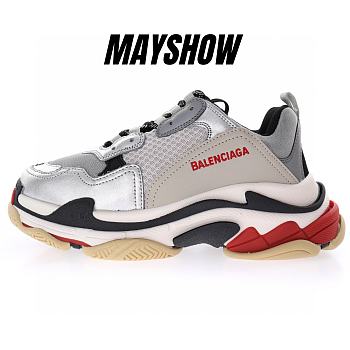 Balenciaga Triple S Silver Red - 490672 W09O3 1081