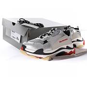 Balenciaga Triple S Silver Red - 490672 W09O3 1081 - 2