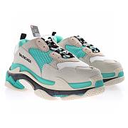 Balenciaga Triple S White Grey Turquoise - 524039W09OH3005 - 2