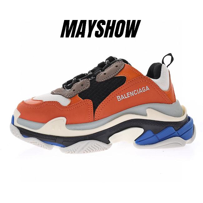 Balenciaga Triple S Orange Grey Black - 541640W09OE7581 - 1