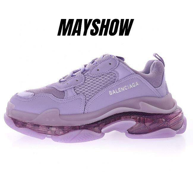 Balenciaga Triple S Clear Sole Purple  - 544351W2GA15890 - 1