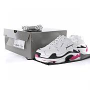 Balenciaga Triple S Allover Logo White Rose Red - 524039 W2FA4 9155 - 5