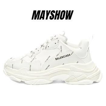 Balenciaga Triple S Allover Logo White -  536737 W2FA1 9010