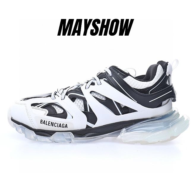 Balenciaga Track Clear Sole Black White - 647742W3BZ29010 - 1