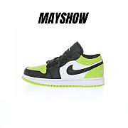 Air Jordan 1 Low Snakeskin Vivid Green - DX4446-301 - 1