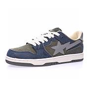 A Bathing Ape Bape SK8 Sta Army Green Dark Blue - 1H80-191-019 - 4