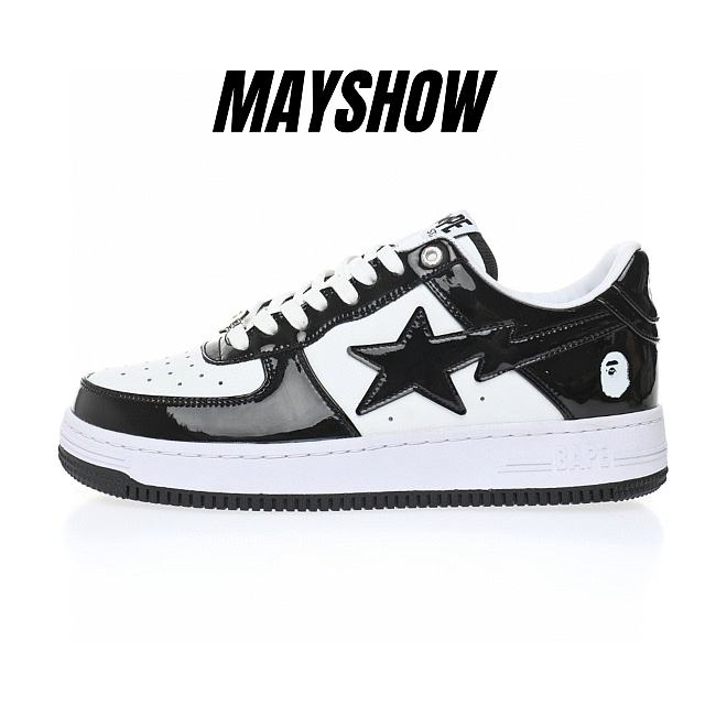 A Bathing Ape Bape Sta Low Black - 001FWH701001_BLK_A - 1