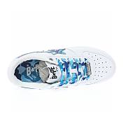 A Bathing Ape Bape Sta Low White ABC Camo Blue - 2